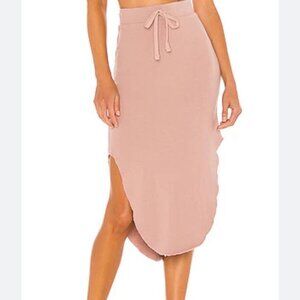 Frank & Eileen Donegal Unforgettable skirt in triple fleece in blush size L